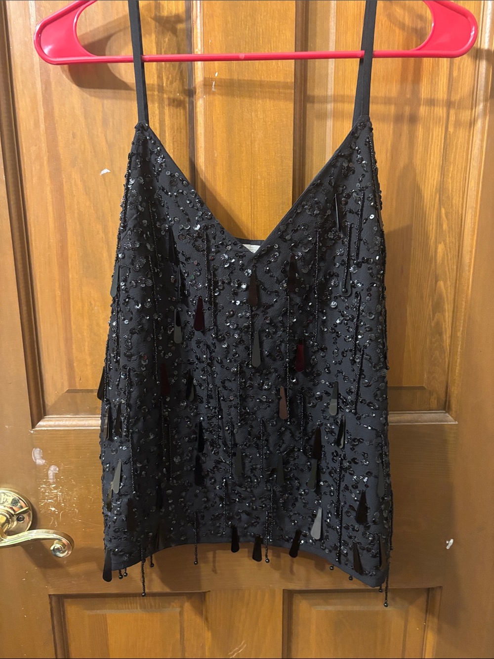ASOS Black Tank Top with Hanging Details